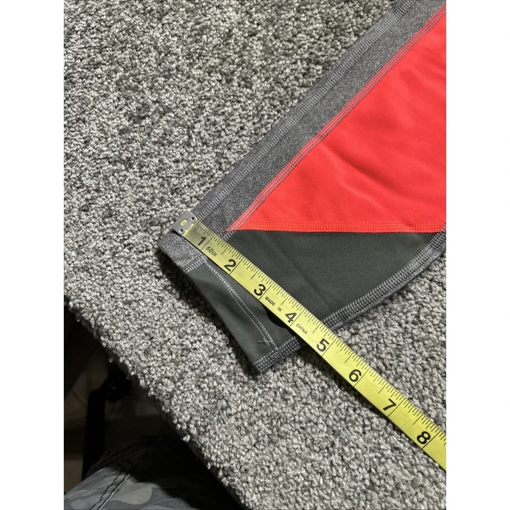 Under Armour Heat Gear Girls Athletic Compression Pants Gray Neon Medium 1305967